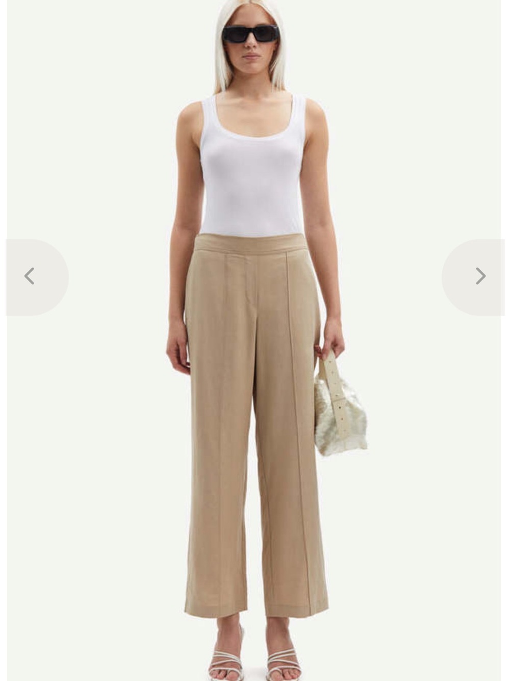Samsoe Samsoe Sahani Trouser Pants Chinchilla Medium